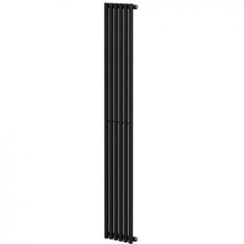 Domestic Sinclair Colore Mild Steel Vertical Radiator 1800 × 295 mm – Wholesale Matt Black Edition