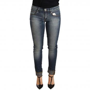 Just Cavalli Jeans Skinny neri con decorazioni vita media W25