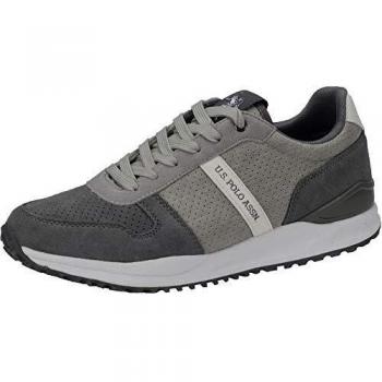 U.S. Polo Men's 4090S9/SY1 Grey Sneaker, Low Top, UK 8