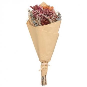 Ramo decorativo de flores secas rosa 45 cm