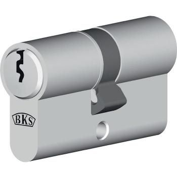 Cylindre profilé double PZ 8890 27/27 mm laiton nickelé autonome