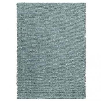Tappeto in juta e cotone 120 x 170 cm Grigio Chiaro