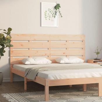Cabecero madera maciza de pino 120x3x80 cm Día y Noche
