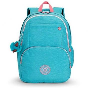 Kipling Bright Aqua Hahnee Backpack (Large)