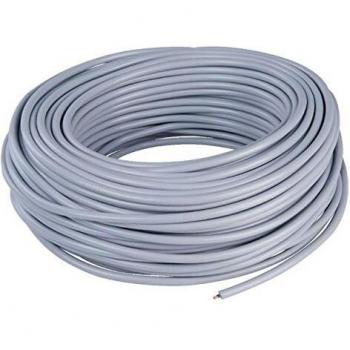 Câble électrique H05 VV-F blanc 3G0,75 mm² 50 m