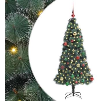 VidaXL Grüner Weihnachtsbaum mit Beleuchtung 150 cm