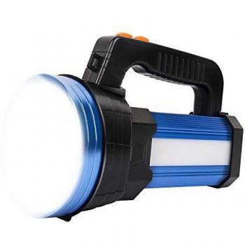 YBQZ Lampe de poche LED rechargeable 15000 lumens, 6 modes d'éclairage, étanche pour camping