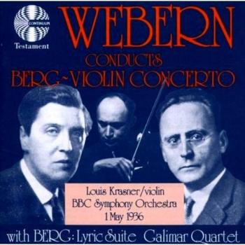 Violinkonzert von Berg: Dirigiert von Webern mit Louis Krasner