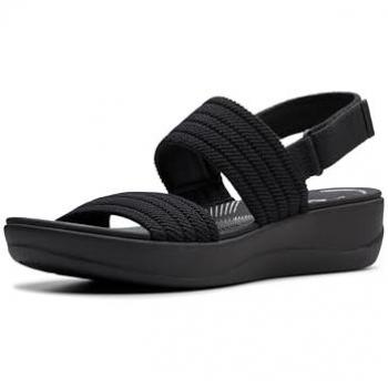 Clarks Arla Stroll Schwarz Sandale für Damen 40
