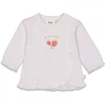 Feetje Langarmshirt Beerenliebe Weiß