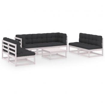 Set de Sofás de Jardín 8 piezas Vidaxl Madera Maciza