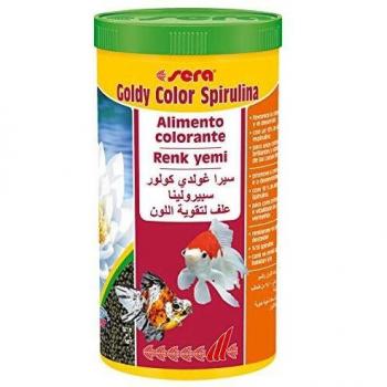 Sera Spirulina Color Boosting Fish Food for Goldfish, 20 g