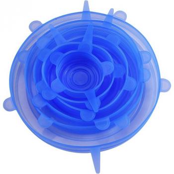 6 Pcs Stretchable Silicone Food Caps
