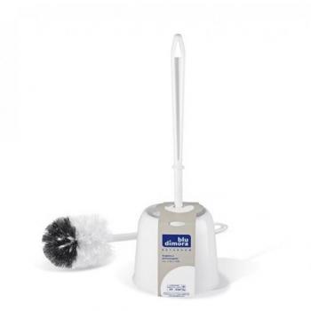 Portascopino in plastica Fiore Blu dimora bianco 0088C