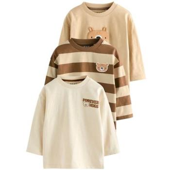 Next Maglietta Crema Marrone Sabbia