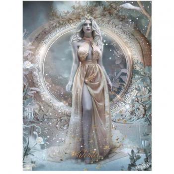 Broderie Éblouissante : Fée et Mosaïque