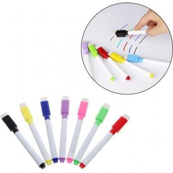 Magnetic Dry Erase Pens with Built-in Erasers