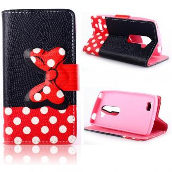 TPU Cover with Red Bowknot for LG Leon H340N