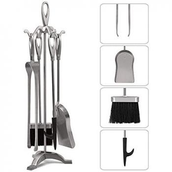 Set di Strumenti Amagabeli 5 Pezzi 64 cm – Ceppi Fire Pit per Camino