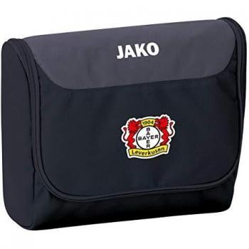 JAKO Kulturbeutel Striker Bayer 04 Leverkusen, schwarz/Grau