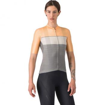 Maglia Castelli Short Sleeve Elegant Arancione Grigio XL Donna