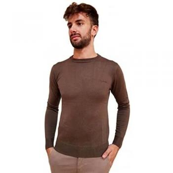 Maglia Uomo Stile Classico Marrone