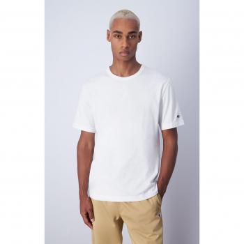 T-shirt Bianca con Patch Minimal C