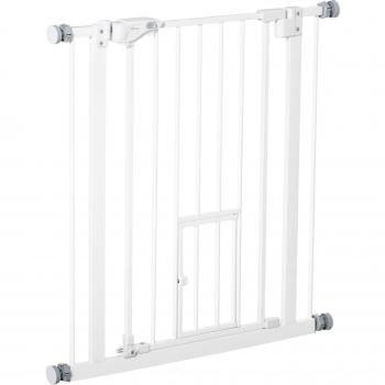 Barrera de Seguridad PawHut con Cierre Automático 74-80 cm