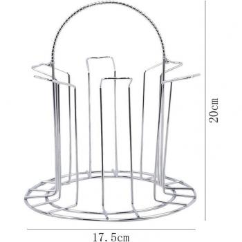 Kitchen Drainer Rack – Stainless Steel Water Mug Stand