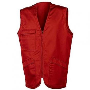 Rosso XL Gilet Penduick con Tasca Multipla per Crew