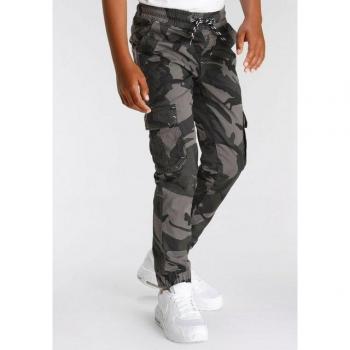 Cargohose KIDSWORLD „Urban Stealth“ – für Jungen, grau/tarn, Gr. 158