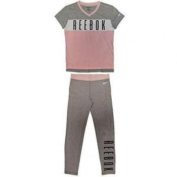 Reebok Ensemble Fille, 8922701_7J, Grau+Rosa, 7 Jahre