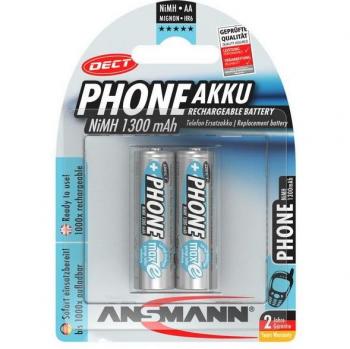 Ansmann 2er Blister NiMH-Akku Mignon 1300mAh