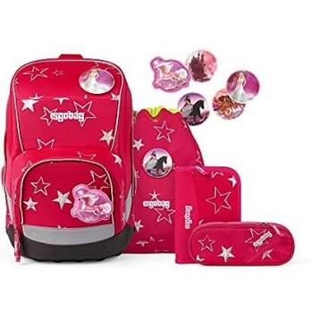 Poche d'école pour fille rose Wide-Set CinBärella 131060