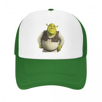 Gorra verde de béisbol Shrek Meme para hombres y mujeres, sombrero ajustable