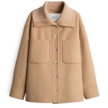 Opus Veste JOSIA en laine marron clair 36