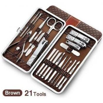 Pedicura Precisa 21+ Kit: Cortaúñas, Acero Inoxidable y Accesorios