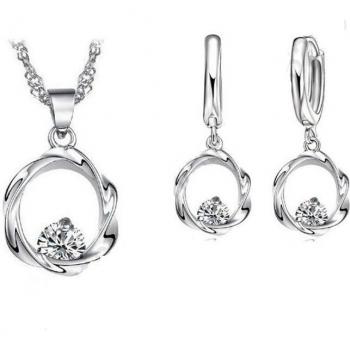 Collar y Pendientes Luminiscencia