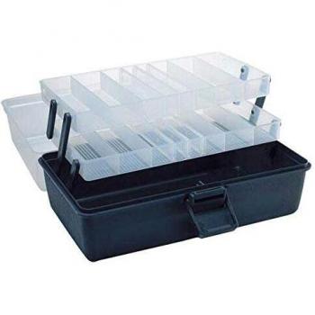 Evia 304 All-Weather Tackle Storage – Jet Black, 12″ L × 7¼″ W × 5½″ H
