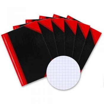 Cahier Landré format A4 quadrillé, 96 feuilles, lot de 6