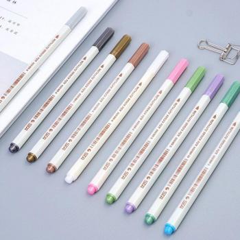 Farbige Metallic Marker für Schule und Kunst