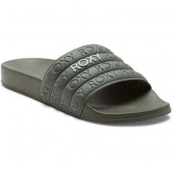 Chanclas Roxy Slippy Embossed verde caqui mujer