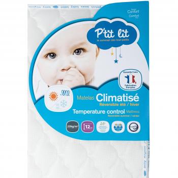 P’tit Lit France Made – Matelas Climatisé – 60 × 120 cm – 12 cm