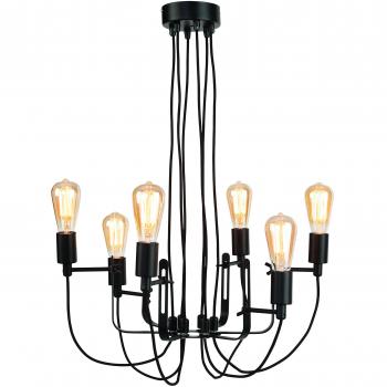 Luces Romi Seattle 6‑flamenco estilo araña
