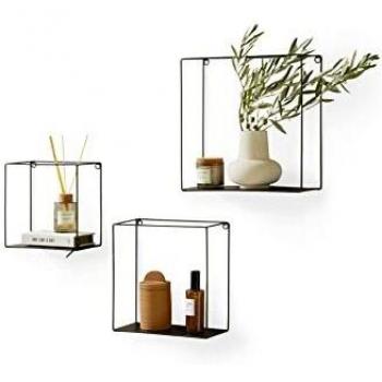 Étagère Murale Design Noir