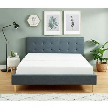 Sommeil Urbain Karl – lit en tissu gris foncé – 160 cm