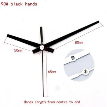 White Axis and Black Hands Clock Kit by Young Town