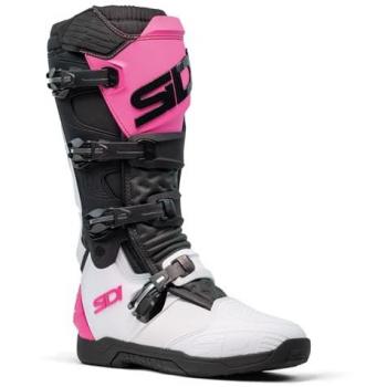 Sidi X‑Power SC Cross‑Herrenstiefel 48 EU – Schwarzwit-Rosa