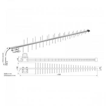 Antenne Bad Blankenburg 10 dB/ 5 dB-Stationsantenne, GSM 900/ 1800