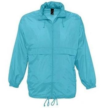 Blouson respirant imperméable unisexe bleu atoll 32000